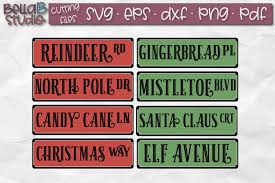 A vintage truck svg for every season! Christmas Svg Vintage Christmas Street Signs Svg Files 159766 Svgs Design Bundles