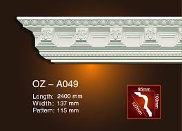 Along with a crown moulding/cornice moulding, c342 can be used as a curtain profile. Professional China Modern Ceiling Design Carving Cornice Moulding Oz A049 Ouzhi
