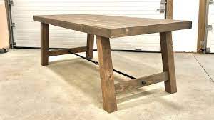 How to build an outdoor octagon coffee table with lattice legs. 4x4 Leg Industrial Farmhouse Table Ana White