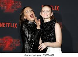 Noah schnapp, gaten matarazzo, millie bobby brown, sadie sink & finn wolfhard. Millie Bobby Brown Sadie Sink Netflixs Stock Photo Edit Now 750506659