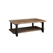 By poly and bark (4) $ 552 12. Alaterre Furniture Pomona 42 In Rustic Natural Black Large Rectangle Wood Coffee Table With Shelf Amba1120 The Home Depot