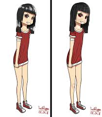 The word anime is the japanese term for animation which means all forms of animated media. Little Cute Black Haired Anime Girl By Raitorippa On Deviantart