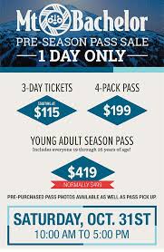Customize your mt bachelor poster with hundreds of different frame options, and get the exact look that you want for your wall! Mt Bachelor Pre Season Pass Sale Tactics