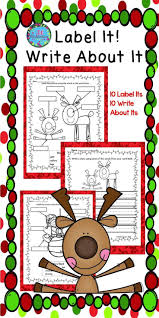 This Christmas Labeling Activity Is Great For Kindergartners First Graders And English Language Learners A Christmas Writing Labeling Activities Kindergarten