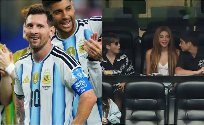Shakira es captada en el partido de Argentina vs Austria y envía mensaje a  Messi: "muy orgullosa de ti, Leo"