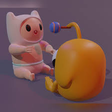 Baby Finn And Jake From Adventure Time 3d Model 3d Printable Cgtrader