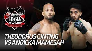 Komentar ahong itu menanggapi saat pertandingan perebutan sabuk kelas welter antara theodorus versus windri patilima di one pride mixed martial arts (mma). Fight From Home Theodorus Ginting Vs Andicka Mamesah One Pride Glory Youtube