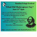 What Did Shakespeare Say?