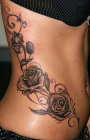 Love The Placement Of This Tattoo Over The Hip And Up The Side Would Like Orchids Instead Of Roses Though With Images Tattoos Neck Tattoo Feminine Tattoos