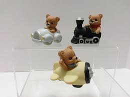 Bear with apple basket.number 1405.this bear is 4 inches tall 3 3/4 inches across the bottom. 54 Home Interiors Bears Ideas Homco Bear Figurines