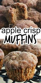 Easy Apple Crisp Muffins In 2020 Vegan Desserts Apple Crisp Muffins Easy Apple Crisp Recipe