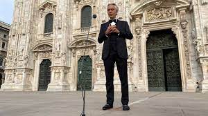 Coronavirus Andrea Bocelli Performs Easter Prayer In Empty Milan Cathedral World News Sky News