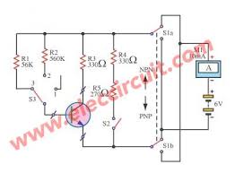 Transistor Tester Circuit Eleccircuit Com In 2020 Electronics Circuit Transistors Circuit