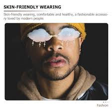 VALICLUD Wolke Sunglasses Rimless Vintage Sunglasses Funny Glasses Disco  Glasses Flash Tassel for Women Men Tinted Glasses Festival Sunglasses, 2  pieces. : Amazon.de: Fashion