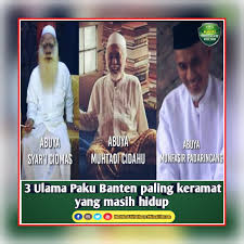 Abuya dimyati juga kesohor sebagai guru pesantren dan penganjur ajaran ahlusunah wal jama'ah. Tiga Ulama Paku Buminya Banten Hwmi Or Id
