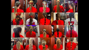 This adorable hair bow only takes a few minutes to do and it looks absolutely amazing! 20 Different Game Day Softball Hair Styles Level Easy To Hard Youtube