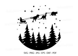 Relevancy relevancy top customer reviews. Christmas Dinosaur Sleigh Ride Svg Graphic By Redcreations Creative Fabrica