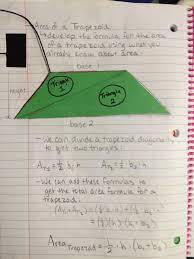 Area Of A Trapezoid Math Journal Katie Math Interactive Notebook Middle School Math Lesson Plans Middle School Math