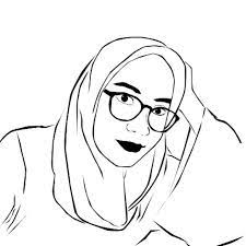 Proses pengerjaan gambar diawali dengan membuat sketsa menggunakan pensil. Gambar Sketsa Wajah Hitam Putih