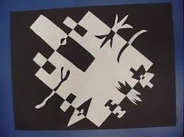 Mrs Knight S Smartest Artists Scherenschnitt Positiv Und Negativ Papier Falten