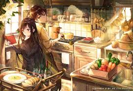 Cooking Together Original Moescape In 2021 Anime Wallpaper Anime Characters Anime