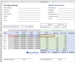 Excel Formula To Calculate Hours Worked And Overtime With Template Excel Formula Excel Shortcuts Excel