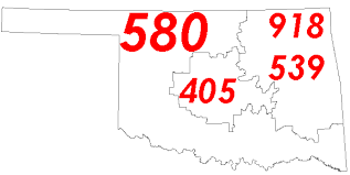 3337 us zip codes as kml files. List Of Oklahoma Area Codes Wikipedia