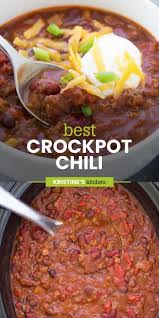 Best Crockpot Chili In 2020 Slow Cooker Chili Recipe Slow Cooker Chili Easy Crockpot Recipes Easy