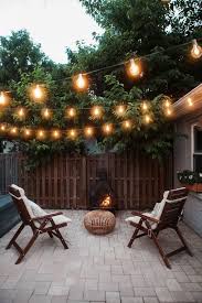 I Have Always Been A Big Fan Of Stringed Outdoor Lights I M Hoping This Will Be A Big Part Of Our We Garden Lighting Design Backyard Lighting Outdoor Backyard