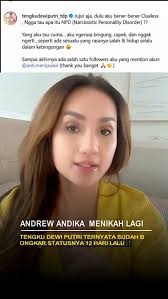 Andrew Andika Remarries, but Tengku Dewi Putri Revealed Her Status 12 Days  Ago