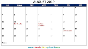 Calendar Holidays For August In 2020 Holiday Calendar Holiday Calendar Printable Calendar Template