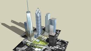 At 110 stories each, 1 wtc (north tower) and 2 wtc (south tower) provided nearly 10 million square feet of office space for about 35,000 people and 430 companies. New World Trade Center Complex 2 1 3d Warehouse