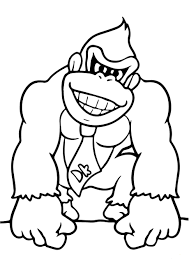Donkey kong coloring pages printable. A Donkey Kong Coloring Page Free Printable Coloring Pages For Kids