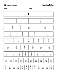 Fraction Strips Class Playground