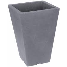 Check spelling or type a new query. Tall Square Grey Indoor Outdoor Planter Plant Pot 35cm Tall Stone Effect On Onbuy