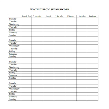 Blood Glucose Chart 8 Download Free Documents In Pdf
