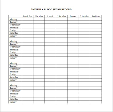 blood glucose chart 8 download free documents in pdf