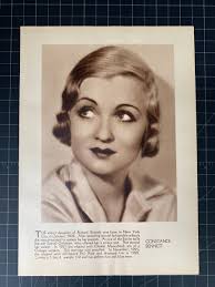 Vintage Constance Bennett Photoplay Portrait