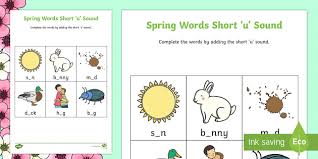 Audio communicative forms are found in such platforms as audio books, television, movie soundtracks and music records. Short U Sound Words Worksheet Twinkl Kindergarten Phonics