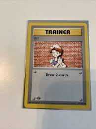 Originally released in japan as a video game, pokémon later transformed into a trading card game that began hitting store shelves in the u.s. Bill Trainer Value 0 99 159 99 Mavin