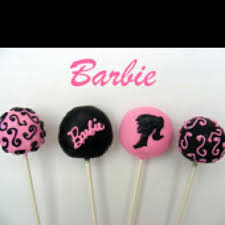 Birthday Cake With Cake Pops On Top Barbie Themed Cake Pops Barbie Cake Cupcake Birthday Cake Cake Pops