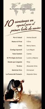 Ya Eligieron La Cancion Para El Baile De Novios Aqui Te Van Algunas Recomendaciones En Espanol Canciones De Boda Musica Boda Boda