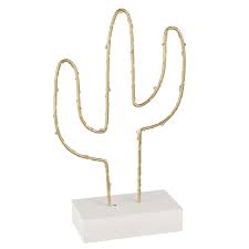 Gold Metal Light Up Cactus Maisons Du Monde Green Addict Objetos De Decoracion Ideas De Habitacion Decoracion De Unas