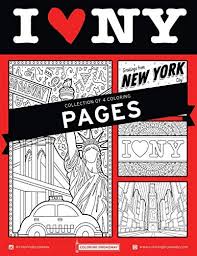 In the picture, you can see the illuminated broadway sign brought to the plazas by broadway up close. I Love New York Coloring Pages Hand Drawn Illustrations By Coloring Broadway Printed On Matte Card Stock 8 1 2 X 11 Set Of 4 Individual Designs Buy Online At Best