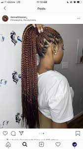 Pinterest Puregold340 Instagram Pure Gold340 Twitter Vibrant One27 Big Box Braids Hairstyles Braided Ponytail Hairstyles Braided Hairstyles