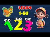 Counting 1 to 50|123 for Kids|123 Song|Counting|Numbers Song|123 ...