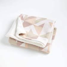 Pink Graphic Fur Baby Blanket Reviews Crate Kids