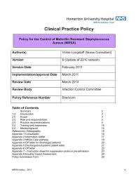 We did not find results for: Mrsa Policy Homerton University Hospital