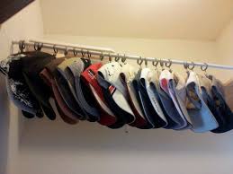 Easy Baseball Cap Storage I Should Have Done This A Long Time Ago Cap Storage Baseball Caps Storage Baseball Hat Storage
