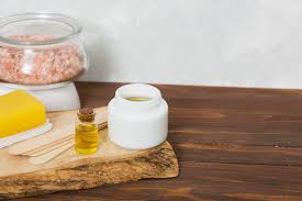 M&h 100pcs reed diffuser sticks, 10 inch natural rattan wood sticks essential oil aroma diffuser sticks refill replacement for aroma fragrance (primary color). Free Photo Himalayan Rock Salt In Glass Jar Wax Wooden Sticks Honey Herbal Yellow Soap And Essential Oil Bottle On Table